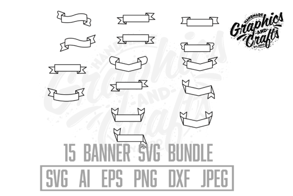 15 White Ribbon Banner Bundle