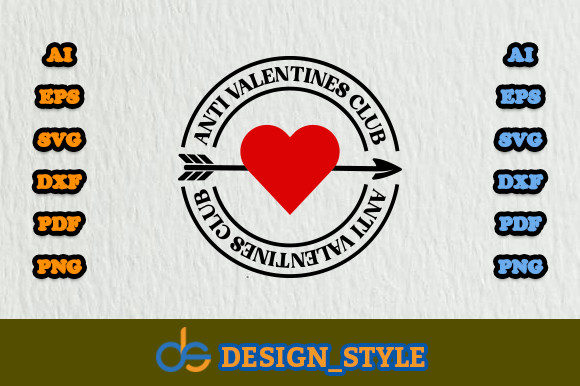 Anti Valentines Club Svg