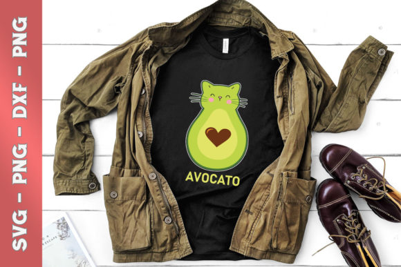 Avocato Cute Cat for Vegan and Cat Lover