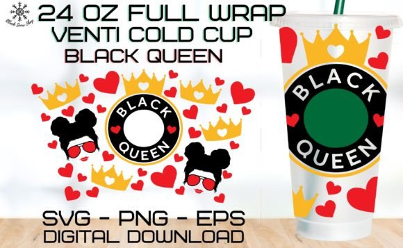 Black Queen Wrap Venti Cold Cup