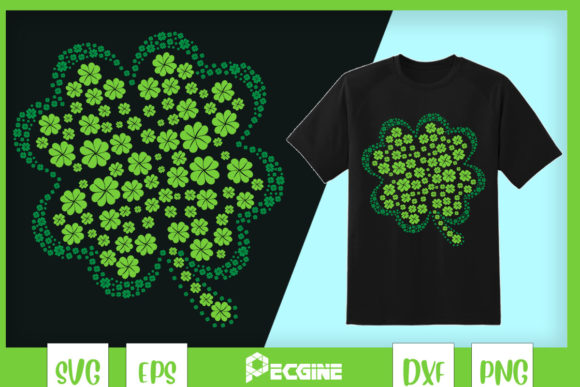 Great Lucky Four Leaf Clover Patrick Day