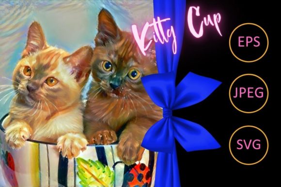 Kitty Cup Painting