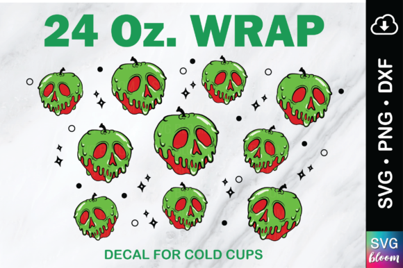 Poison Apple No Hold 24oz Wrap Tumbler