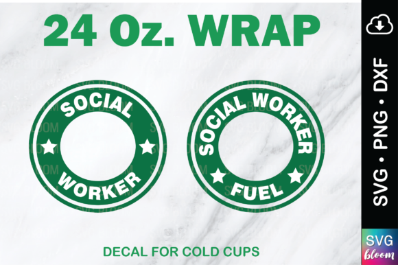 Social Worker Fuel Tumbler Ring Wrap