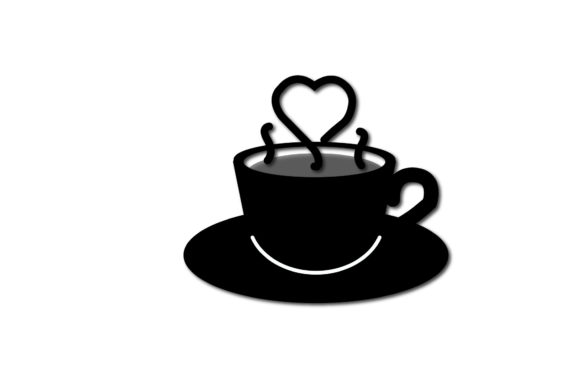 Tea Cup Black Filled Icon